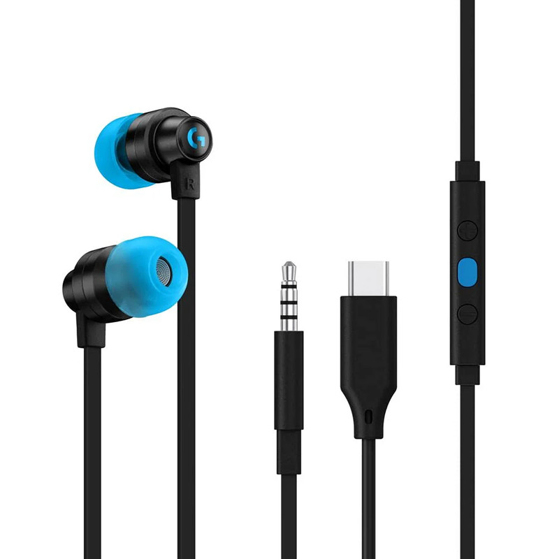 Logitech G333 Wired Gaming Earphone - Black - سماعة